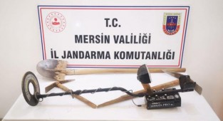 Karadere'de kaçak kazıya suçüstü