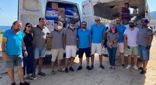 Rotary'den yangınzedelere yardım eli