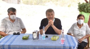 Başkan Kılınç yangınzedelerin yanında