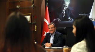 Başkan Seçer'e öğrencilerden teşekkür ziyareti