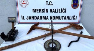 Kaçak kazıya suçüstü: 3 gözaltı