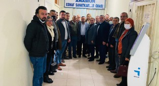 Kahvecioğlu'ndan esnaf odasına ziyaret