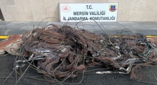 Kablo hırsızları tutuklandı