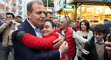 Başkan Seçer ve Başkan Özyiğit Yenişehir'de esnafı gezdi