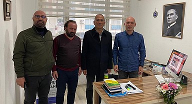 Başkan Deniz'den Anamur Gazetesi'ne ziyaret