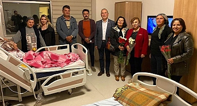 Başkan Deniz yeni yılı hastanede karşıladı
