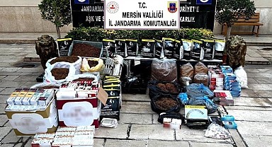 Mersin'de 70 bin kaçak makaron ele geçirildi