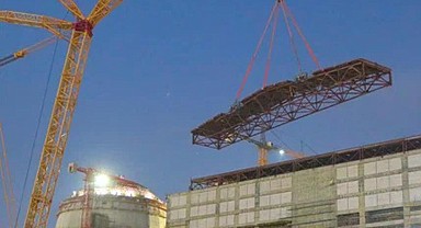 Akkuyu NGS'de çatı montajlandı