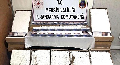 Mersin'de 110 bin adet kaçak makaron ele geçirildi