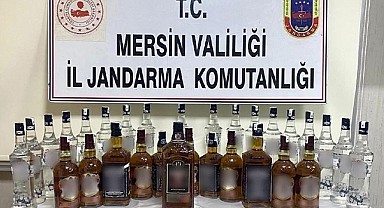 Mersin'de kaçak alkol ve sigara operasyonu