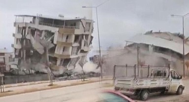 Adıyaman'da ağır hasarlı bina yıkım sırasında çöktü