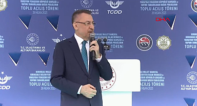 Ankara-Sivas Hızlı Tren Hattı tamamlandı... Cumhurbaşkanı Yardımcısı Oktay: Bu proje bölgeye çağ atlatacak