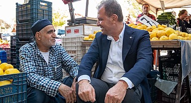 Başkan Seçer, Tarsu'ta esnaf ve vatandaşlarla buluştu