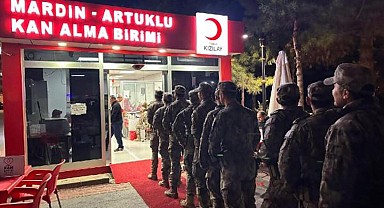 Özel harekattan Kızılay'a kan bağışı