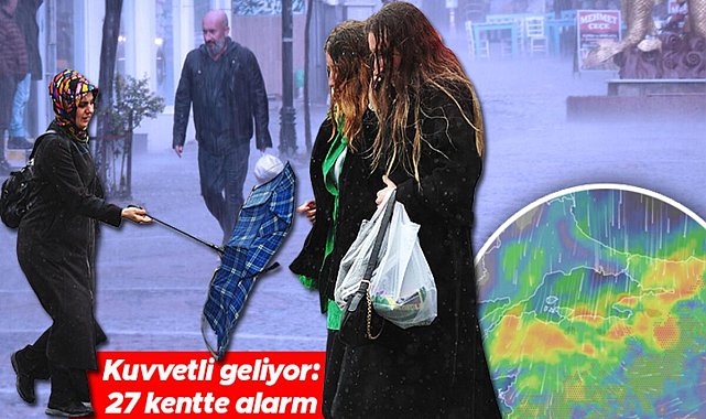Son dakika... Meteoroloji'den yeni hava durumu raporu! 27 kentte sarı alarm: Ankara, İstanbul, Bursa...