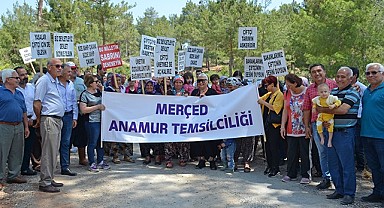 Bozyazı halkı mermer ocağına karşı kucağında bebeği ile direndi