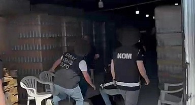 Tekirdağ'da sahte içki üretimi yapılan çiftliğe baskın; 6 gözaltı