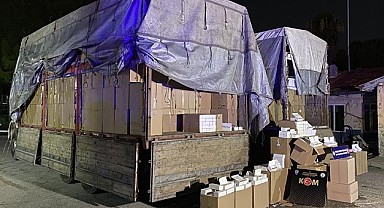 Mersin'de 1 milyon 7 bin 500 makaron ele geçirildi