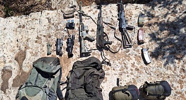 Pençe Kilit bölgesinde örgüte ait mühimmat ele geçirildi