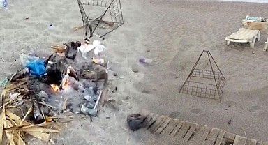 Caretta caretta yuvasında mangal yapmışlardı! Yaptıkları yanlarına kalmadı!