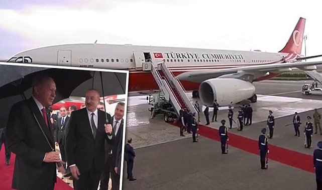 Cumhurbaşkanı Erdoğan Nahçıvan'da... Azerbaycan Cumhurbaşkanı Aliyev ile görüşecek