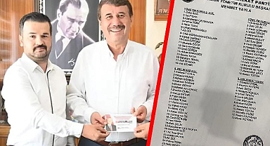 Mehmet Yayla'nın yönetim listesi!