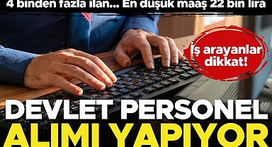 İş arayanlar dikkat! Kamu kurumları personel alımı yapıyor... 4 binden fazla ilan, en düşük maaş 22 bin lira