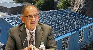 Bakan Özhaseki duyurdu: Çelik yapılı köy evleri için ilk kazma vuruldu