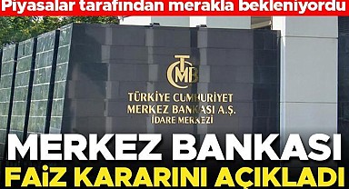 Son dakika... Merkez Bankası faiz kararını açıkladı