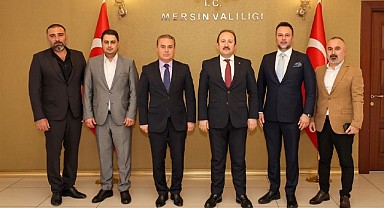 Vali Pehlivan Anamur heyetini kabul etti