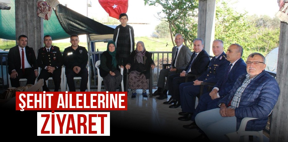 Şehit ailelerine ziyaret