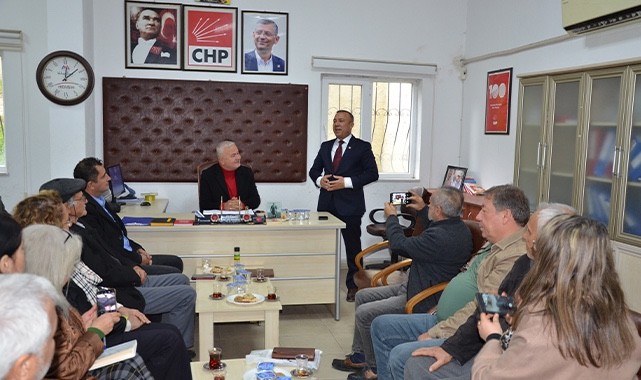 CHP'li Mehmet Saydam Anamur'da temaslarda bulundu
