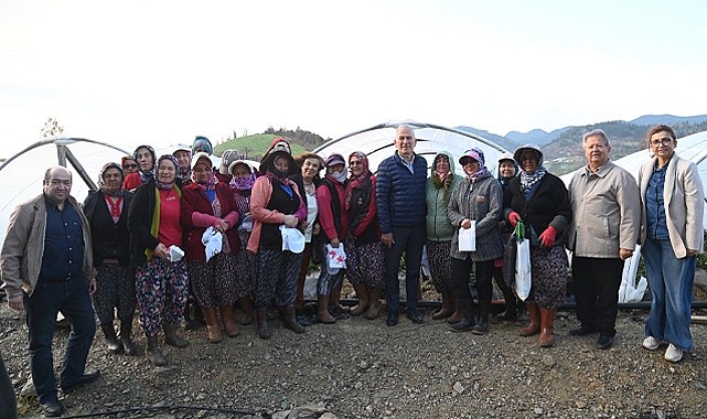 Anamur Belediyesi’nden emekçi kadınlara ziyaret