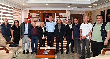 Başkan Durmuş Deniz, yerel basın temsilcilerini ağırladı