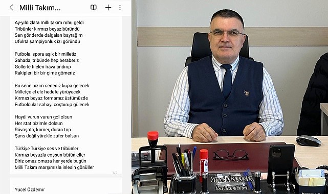 Anamur'un Eniştesi Yücel Özdemir'den Milli Takıma Dev Marş!