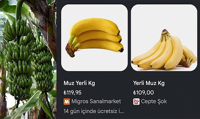 Muz tarlada 25 TL, markette 120 TL