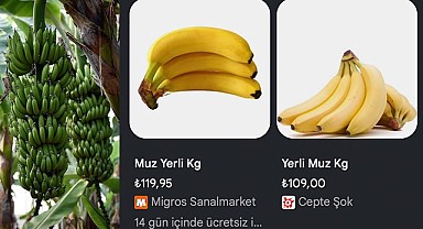 Muz tarlada 25 TL, markette 120 TL