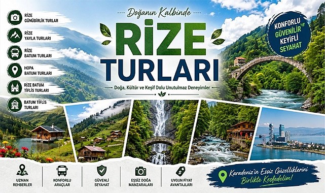 Havalimanı Kalkışlı Rize Günübirlik Tur Programları Ve VIP Seçenekleri