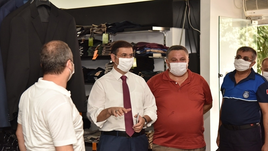 Anamur'da koronavirüs denetimi