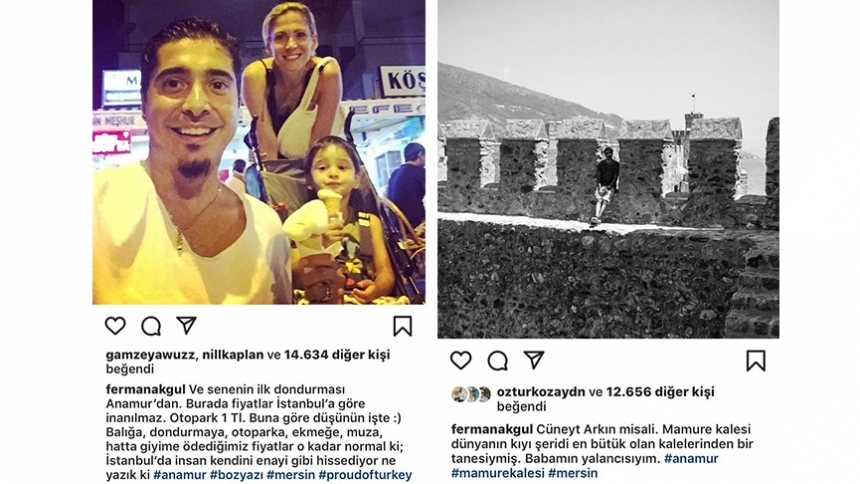 Ferman Akgül’ün Anamur’da aile tatili