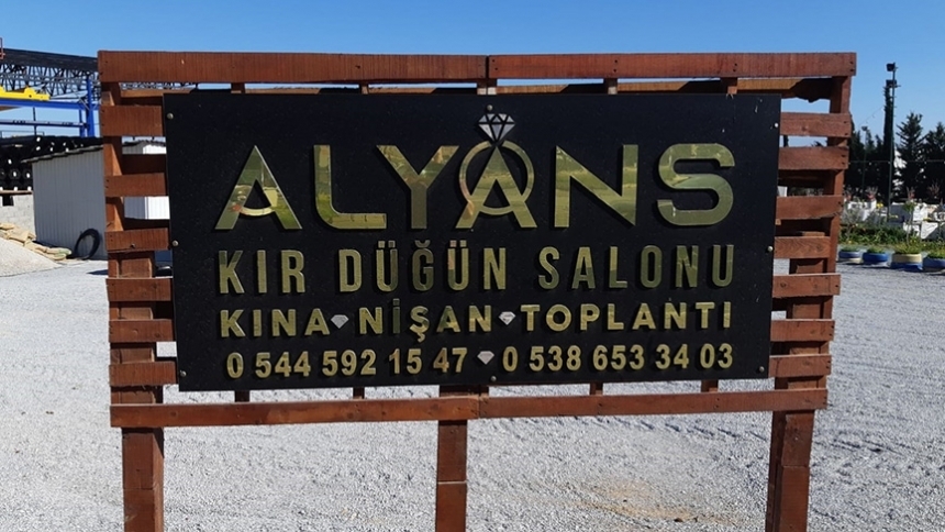 Alyans Kır Düğün Salonu hizmete girdi