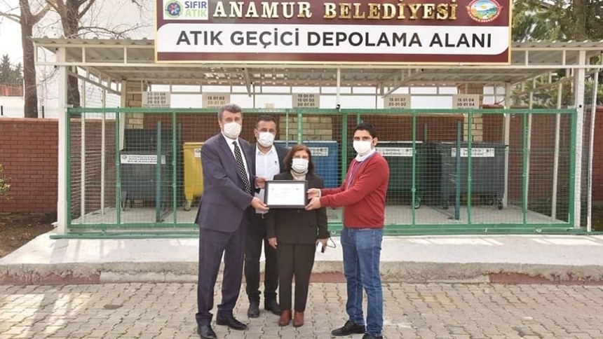 Anamur Belediyesi’ne 'sıfır atık belgesi' verildi