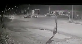 Kaza anı anbean kamerada